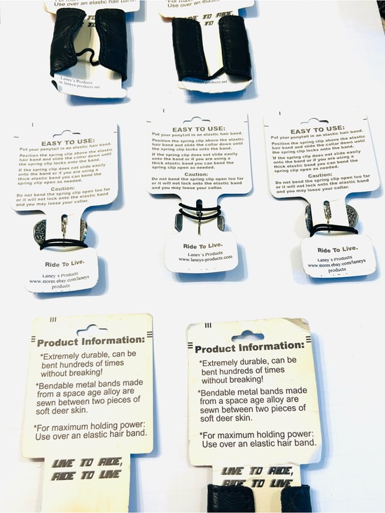 Lot of 10 Vintage Bikers Benders Hair Benders Ponytail Holders Bundle